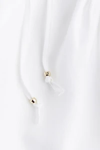 Linen tie-strap top