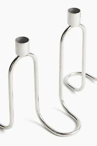 Wavy Metal Candelabra