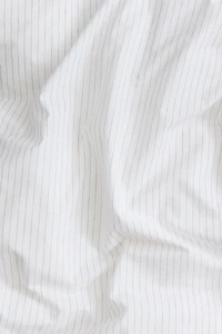 Pinstriped King/Queen Duvet Cover Set