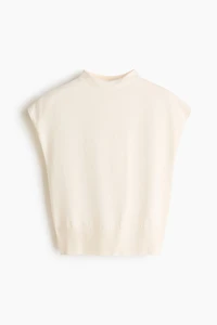 Haut à mancherons en tricot fin