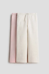Lot de 2 pantalons jogging à l'intérieur brossé