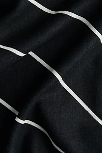 Linen-Blend Bandeau Dress