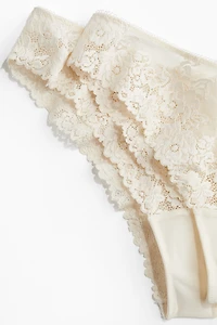 2-Pack Lace Brazilian Briefs