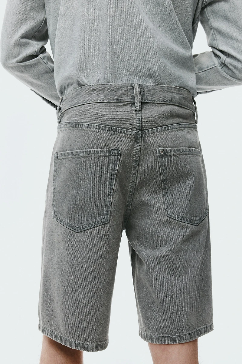 Relaxed-Fit Denim Shorts