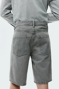 Relaxed-Fit Denim Shorts