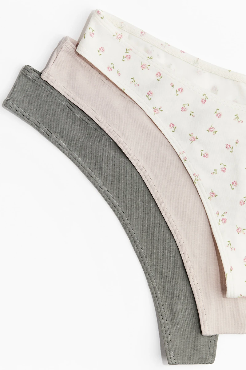 Lot de 5 culottes Thong en coton