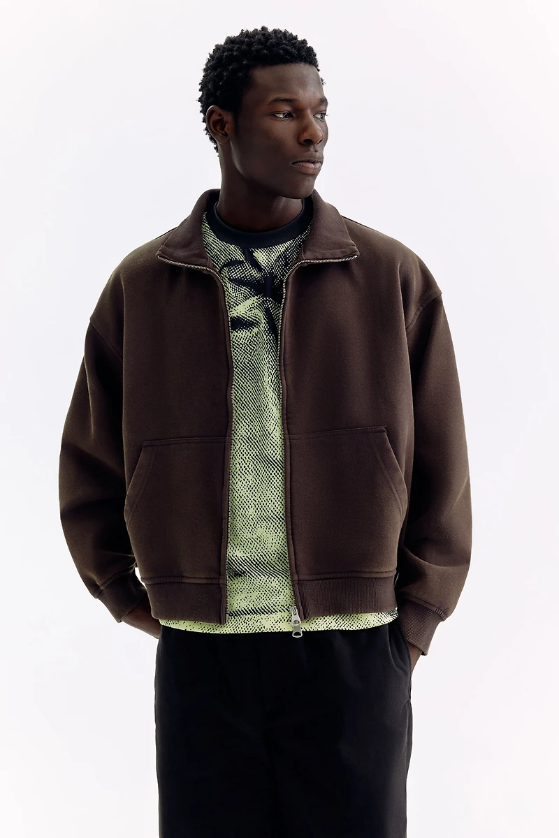 Veste de survêtement carré décontracté