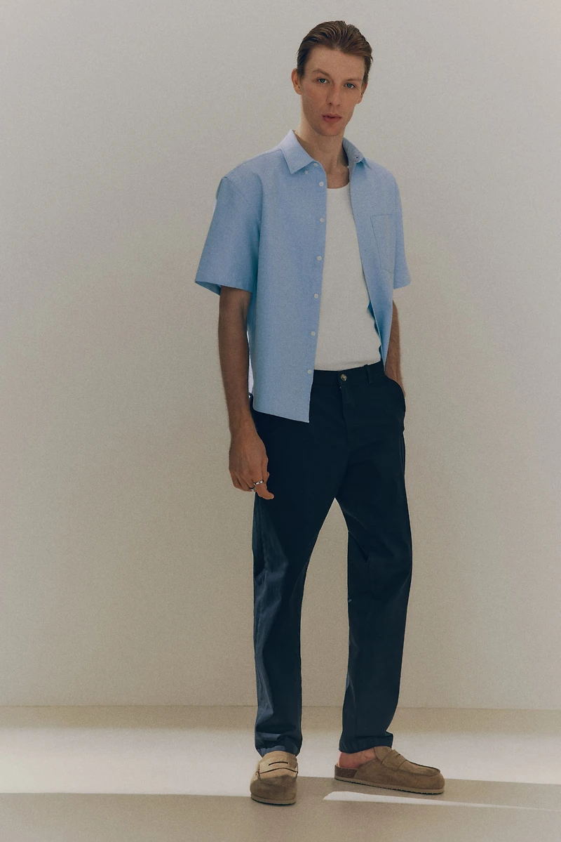 Slim-Fit Cotton Chinos