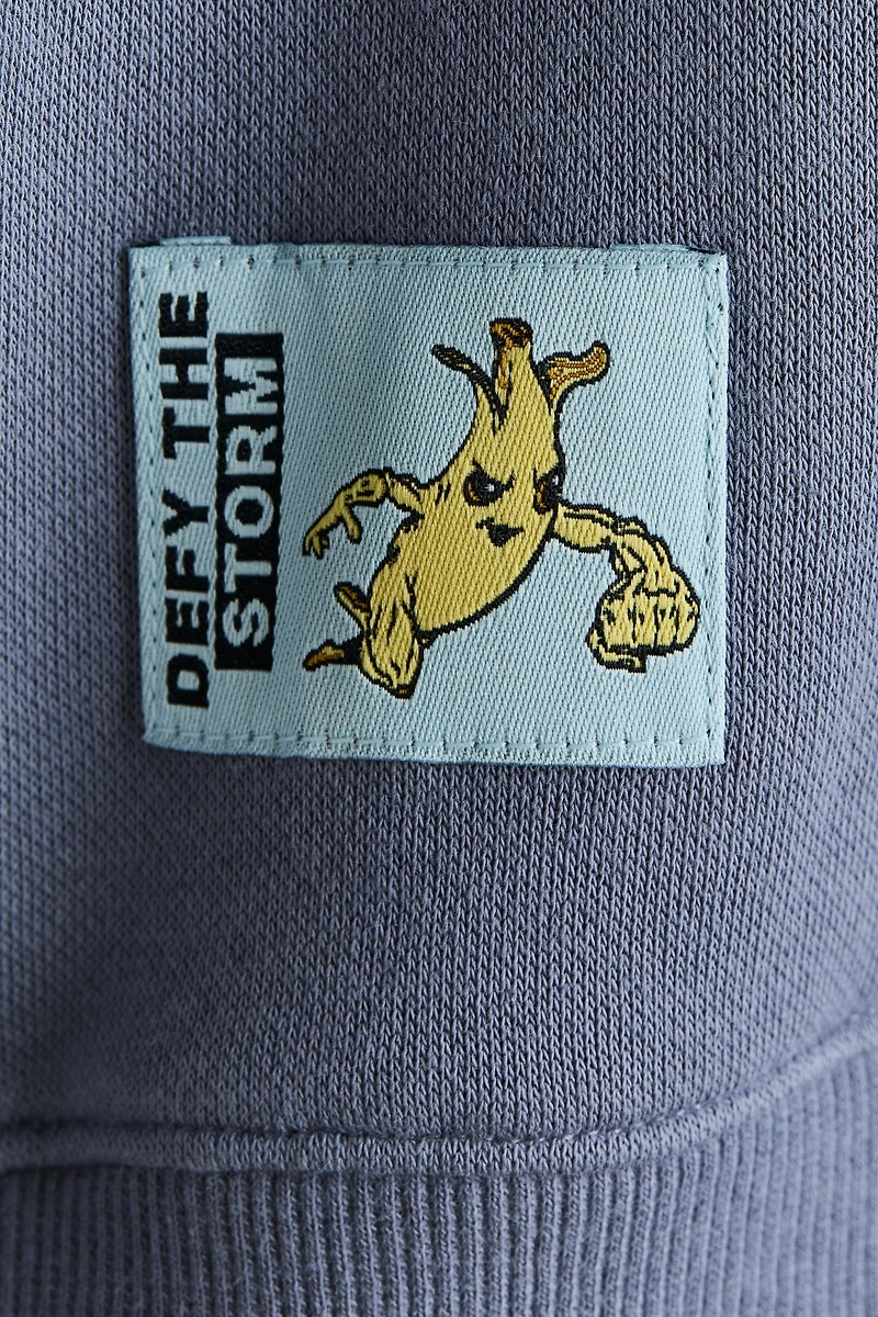 Printed Brushed-Inside Sweatshirt
