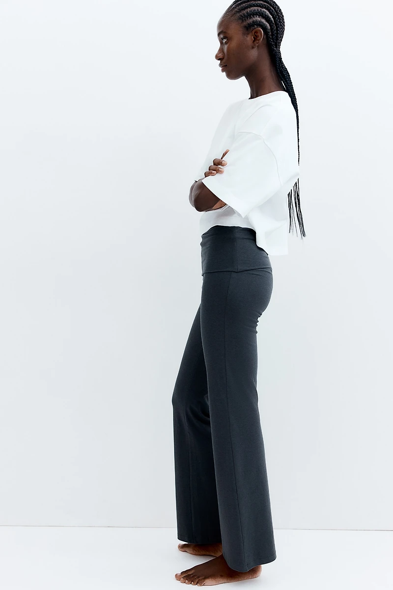 Flared Jersey Pants