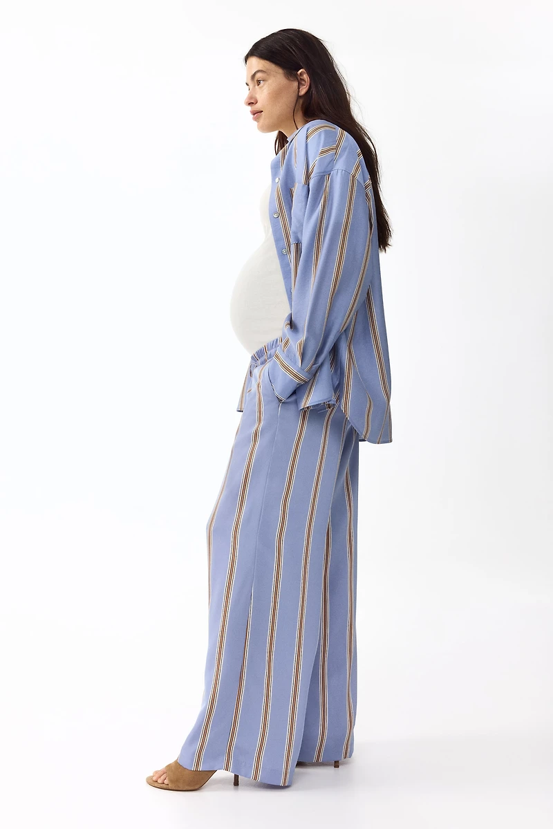MAMA Wide-Leg Drawstring Pants