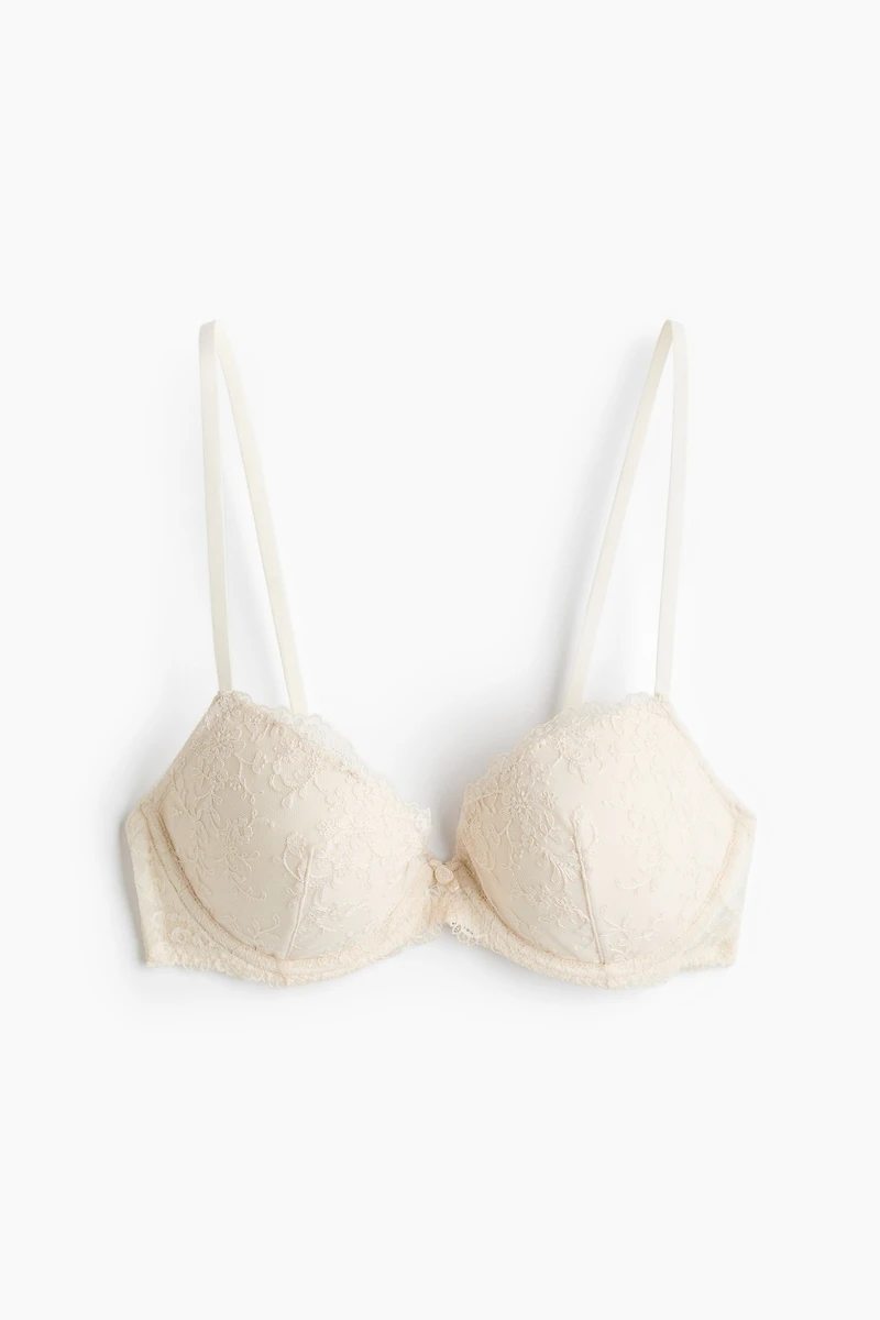 Soutien-gorge pigeonnant brodé