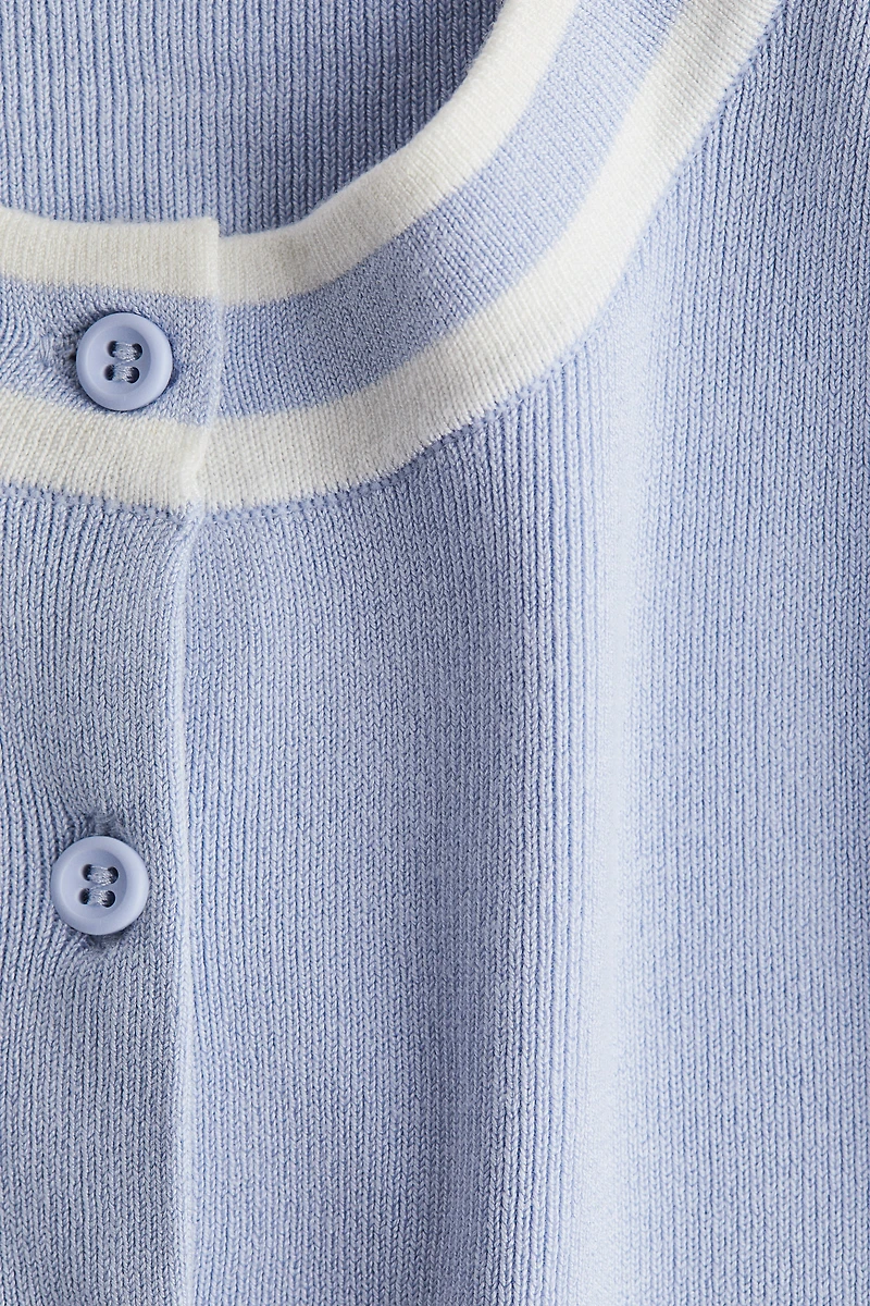 Button-Front Sweater Vest