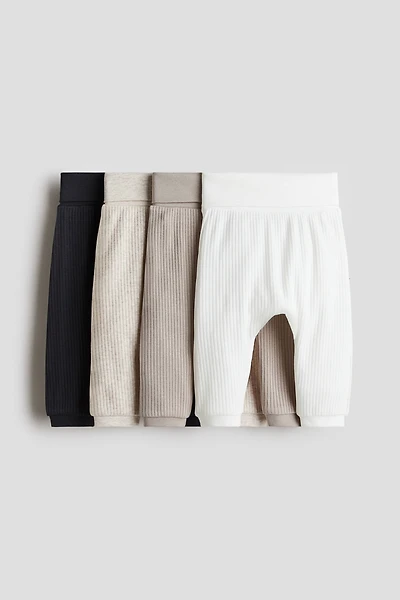 Lot de 4 pantalons en coton côtelé