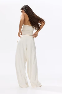 Wrap-Detail Balloon-Leg Pants