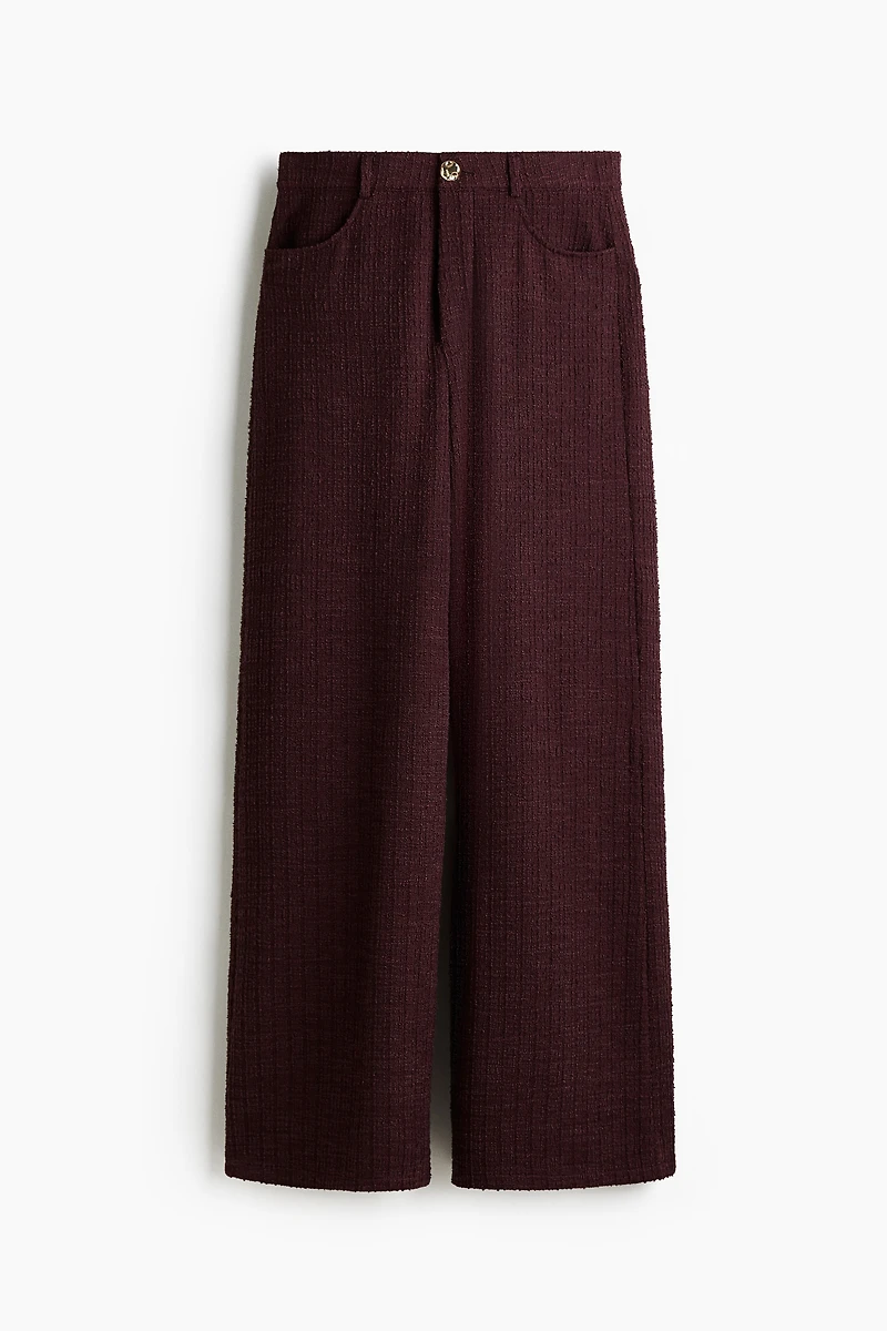 Pantalon en bouclé