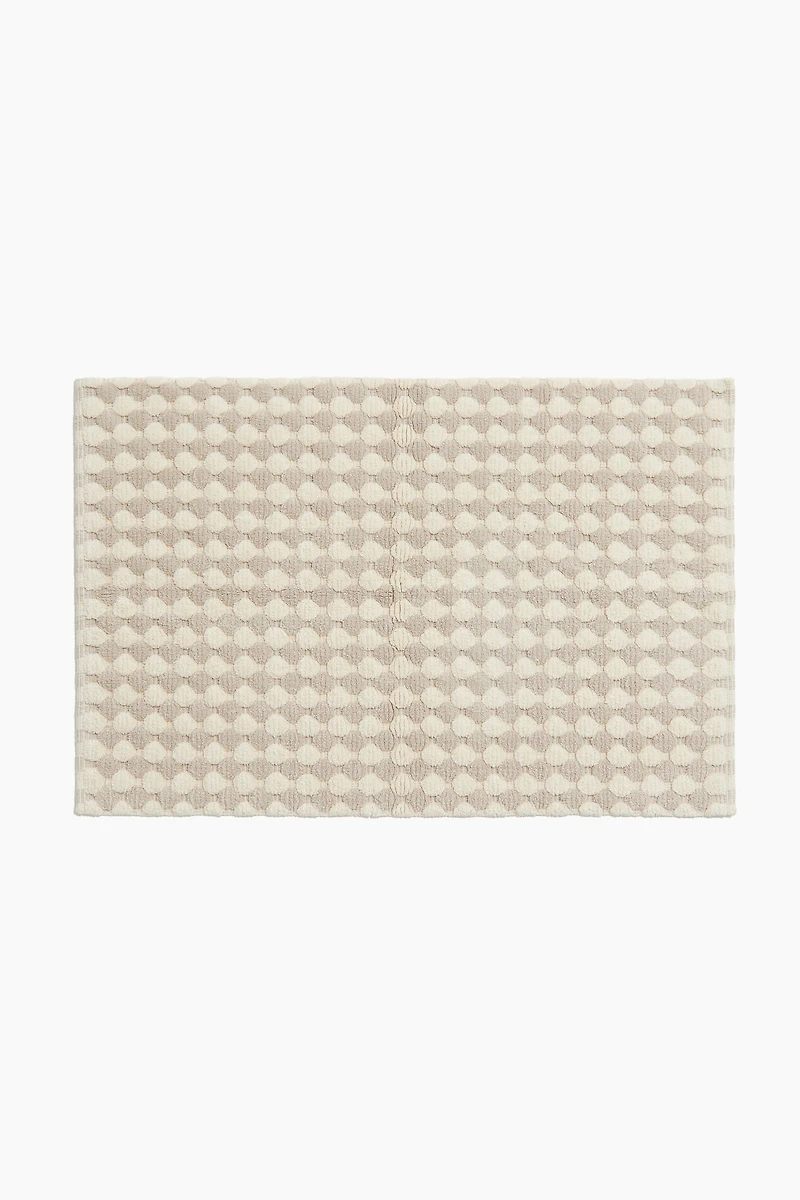 Patterned Cotton Bath Mat