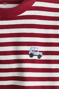 Embroidered-Detail T-Shirt