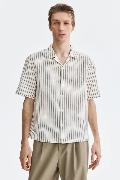 Relaxed-Fit Linen-Blend Resort Shirt