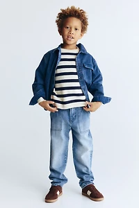 Loose-Fit Tapered Leg Jeans