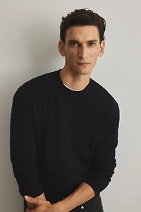 Regular-Fit Merino Wool Sweater