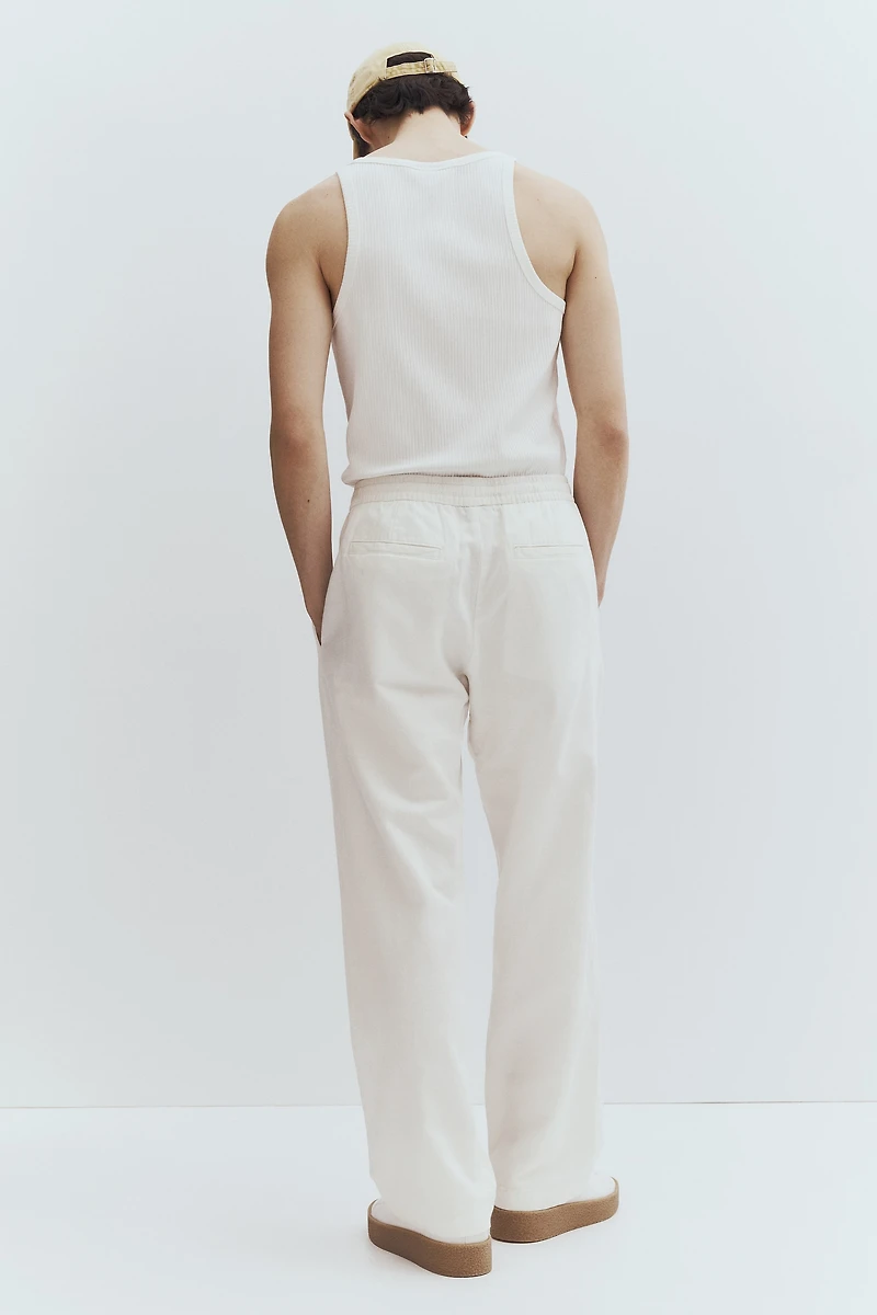 Relaxed-Fit Linen Pants