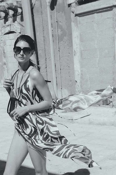 Scoop-Back Beach Dress