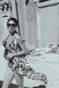 Scoop-Back Beach Dress