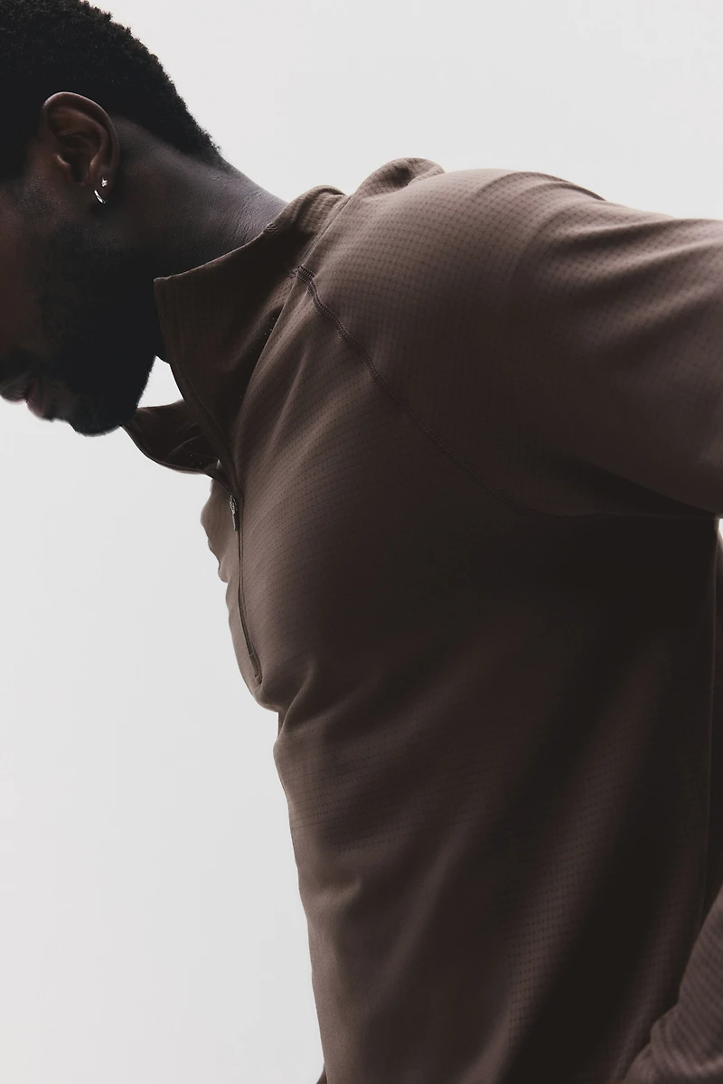 Muscle-Fit Half-Zip Sports Shirt with DryMove™