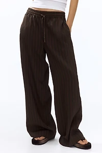 Pantalon droit avec taille élastique