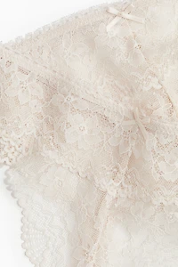 Lot de 2 culottes Thong en dentelle