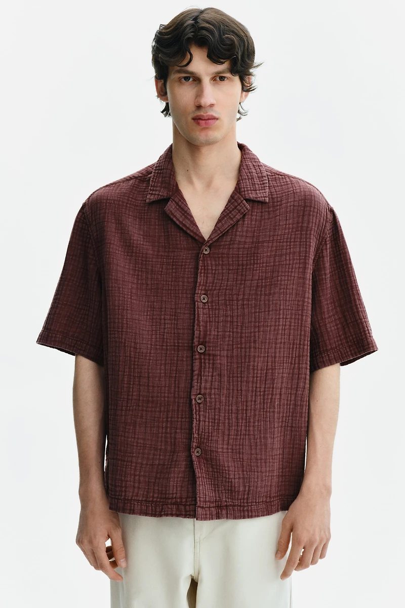 Chemise décontractée en mousseline