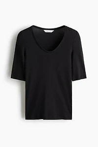 Scoop-Neck Pima Cotton Top