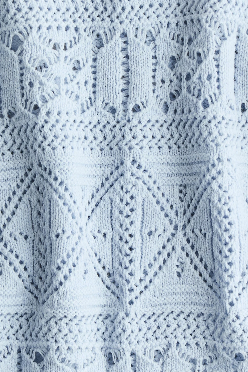 Crochet-Look Sweater