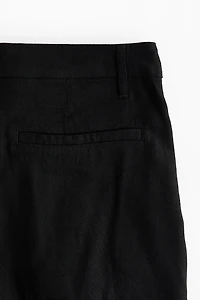 Linen-Blend Bermuda Shorts