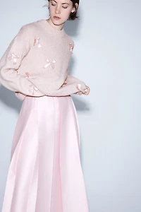 Bow-Appliquéd Sweater