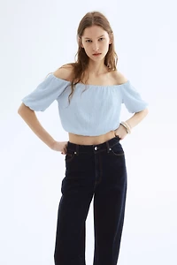 Off-the-Shoulder Crop Top