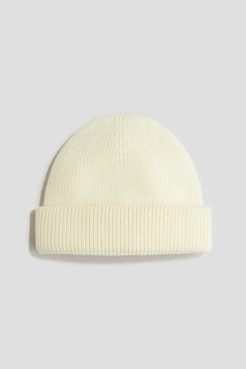 Tuque en tricot côtelé
