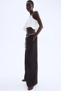 Pants with Macramé Belt