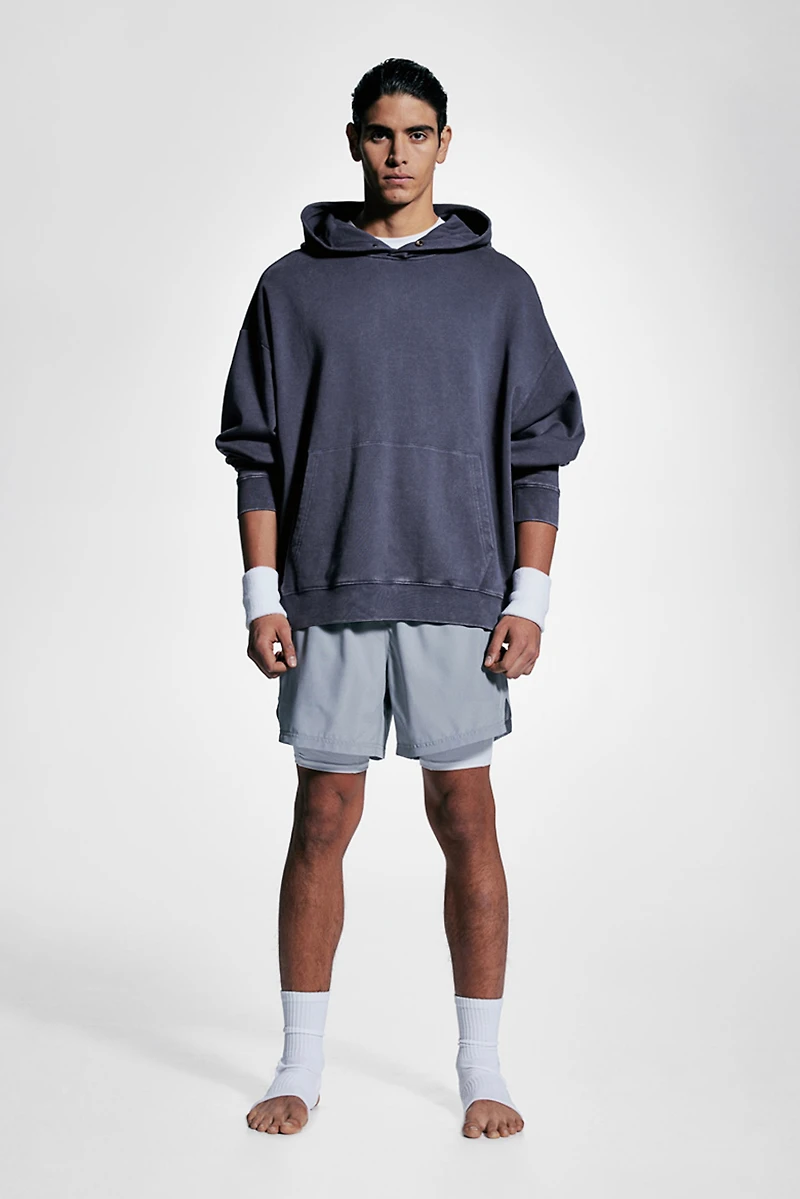 Loose-Fit Sports Hoodie