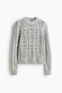 Pointelle-Knit Sweater