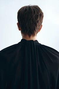 Blouse with Scarf Collar