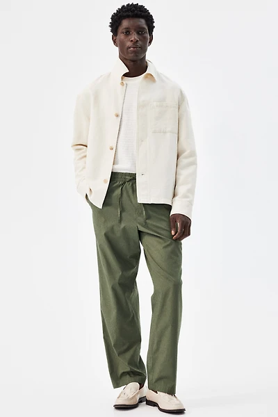 Relaxed-Fit Poplin Pants