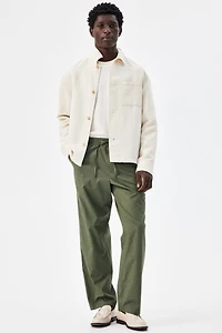 Relaxed-Fit Poplin Pants
