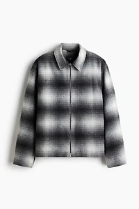 Surchemise classique en laine mélangée