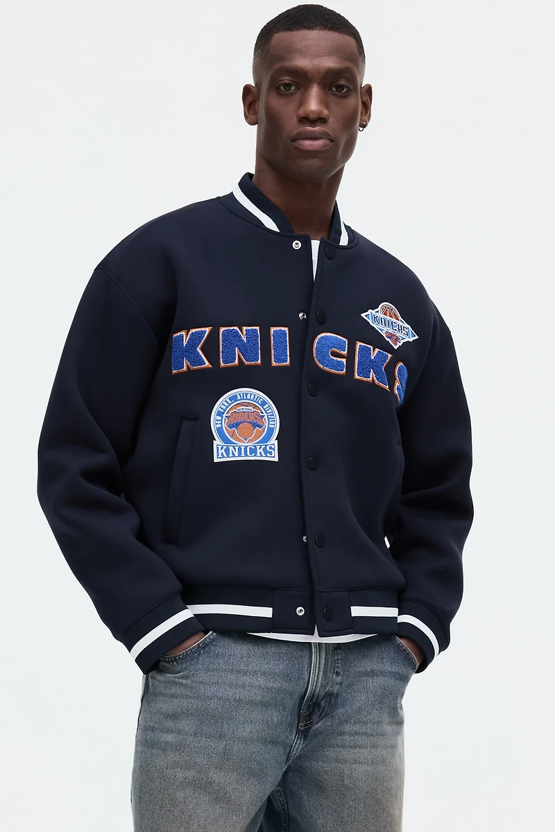 Loose-Fit Scuba Baseball Jacket