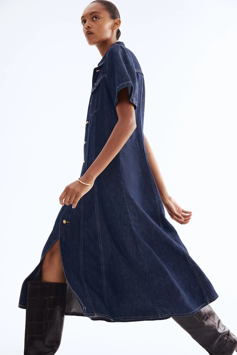 Robe chemise en denim