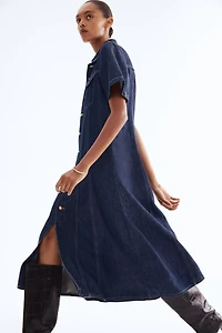 Robe chemise en denim