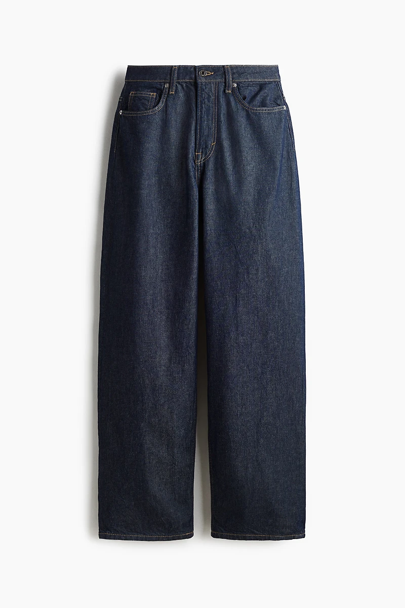 Jean ample taille haute