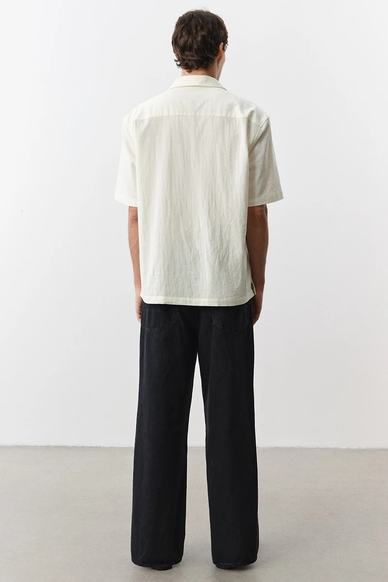 Chemise texturée classique